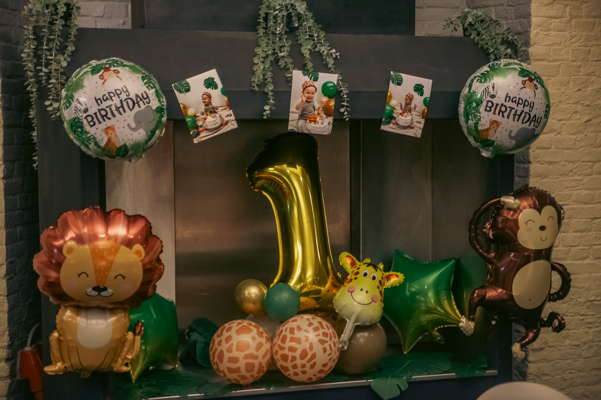 display of various food items